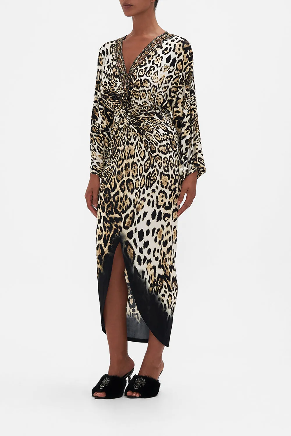 LONG SPLIT FRONT TWIST DRESS COOL FOR CATS sold by Camilla product image thumbnail 4