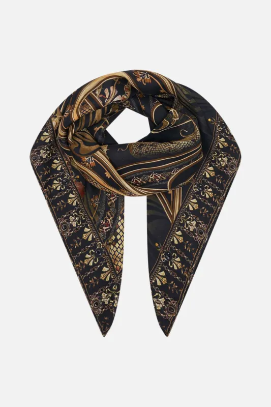 LARGE SQUARE SCARF NOUVEAU NOIR sold by Camilla