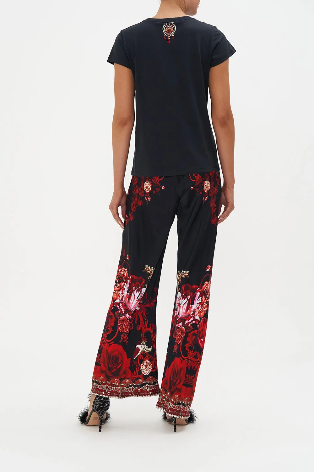 SLIM FIT ROUND NECK T-SHIRT SISTERHOOD OF THE ROSE sold by Camilla product image thumbnail 2