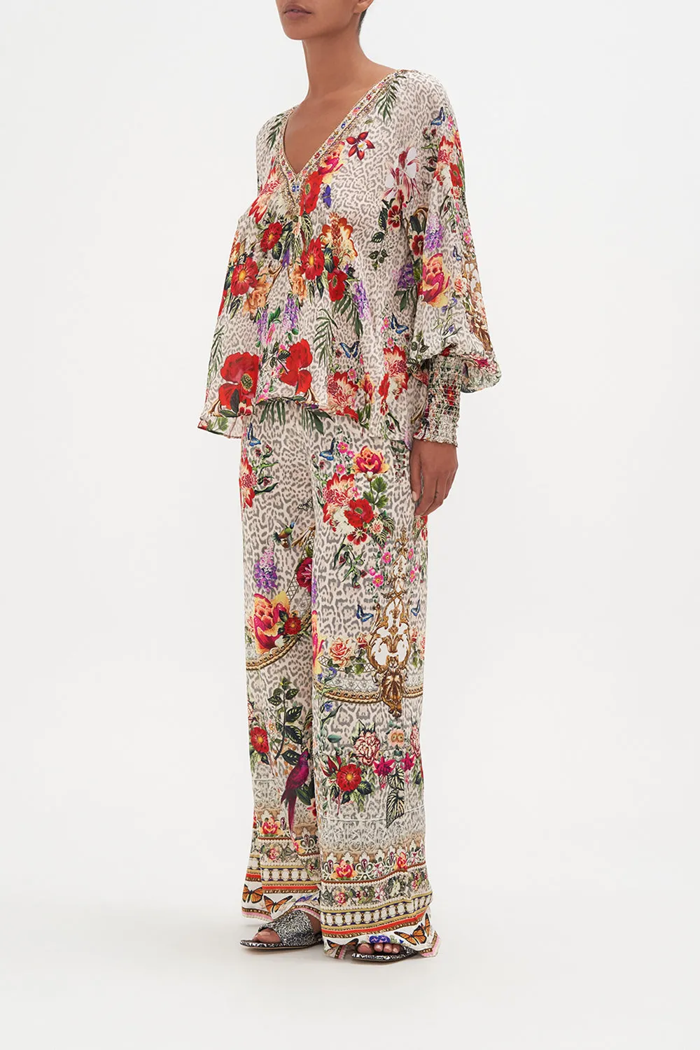 SHIRRED CUFF BLOUSE LEOS BOUQUET sold by Camilla product image thumbnail 4