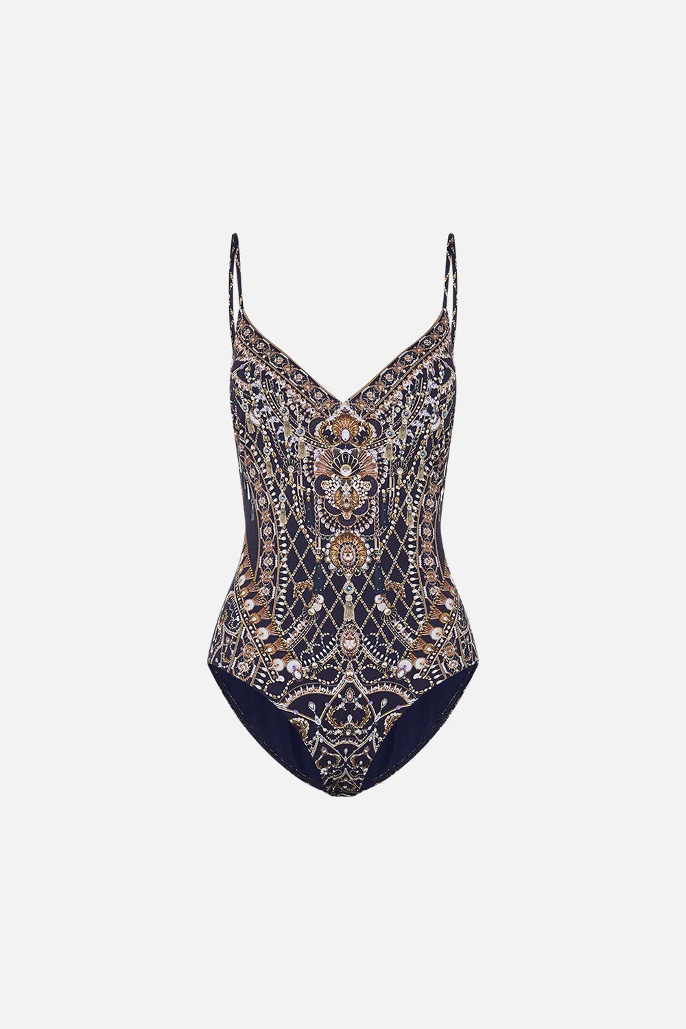 TIE BACK V-NECK ONE PIECE DANCE WITH THE DUKE sold by Camilla product image thumbnail 3