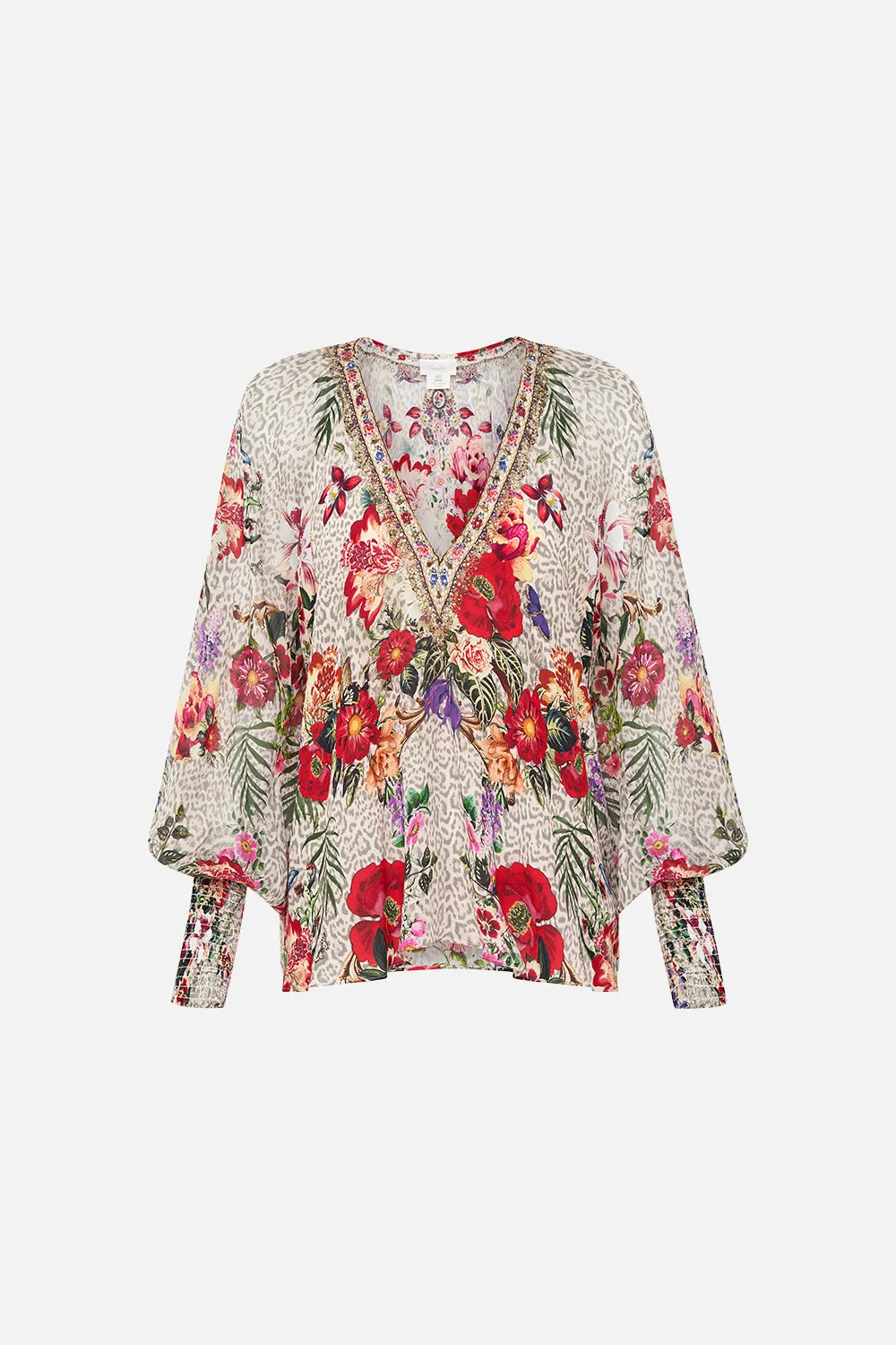 SHIRRED CUFF BLOUSE LEOS BOUQUET sold by Camilla product image thumbnail 3