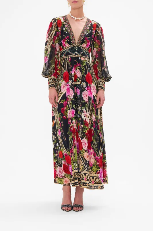 SHAPED WAISTBAND DRESS WITH GATHERED SLEEVES RESERVATION FOR LOVE sold by Camilla