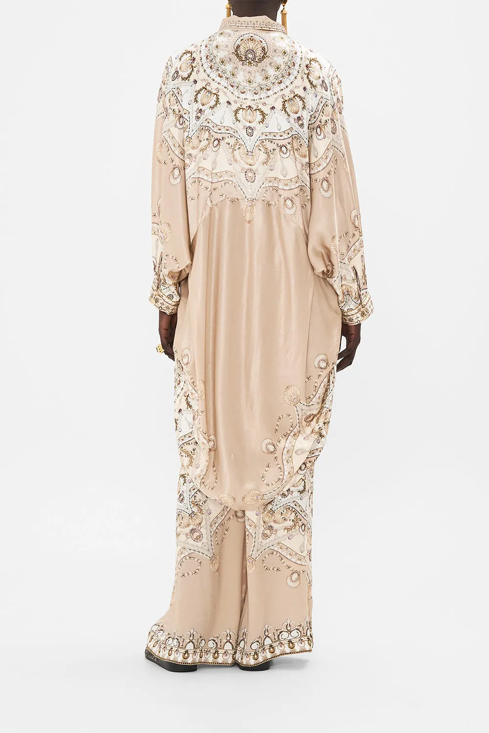 BUTTON UP TOP WITH DRAPED BACK GROTTO GODDESS sold by Camilla product image thumbnail 2