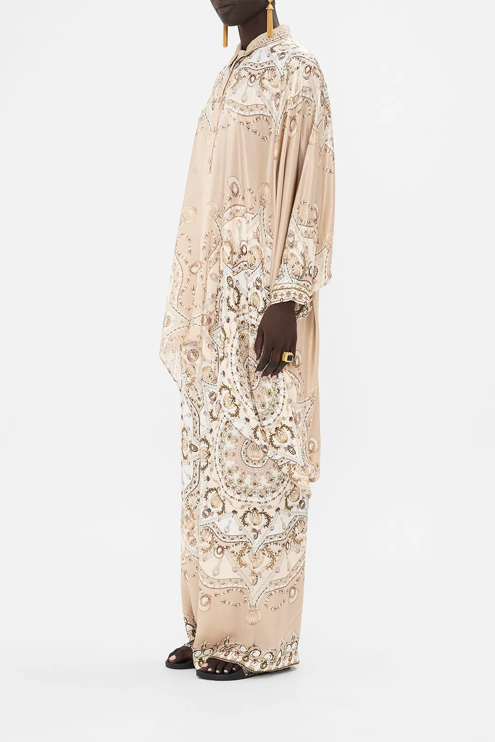 BUTTON UP TOP WITH DRAPED BACK GROTTO GODDESS sold by Camilla product image thumbnail 4