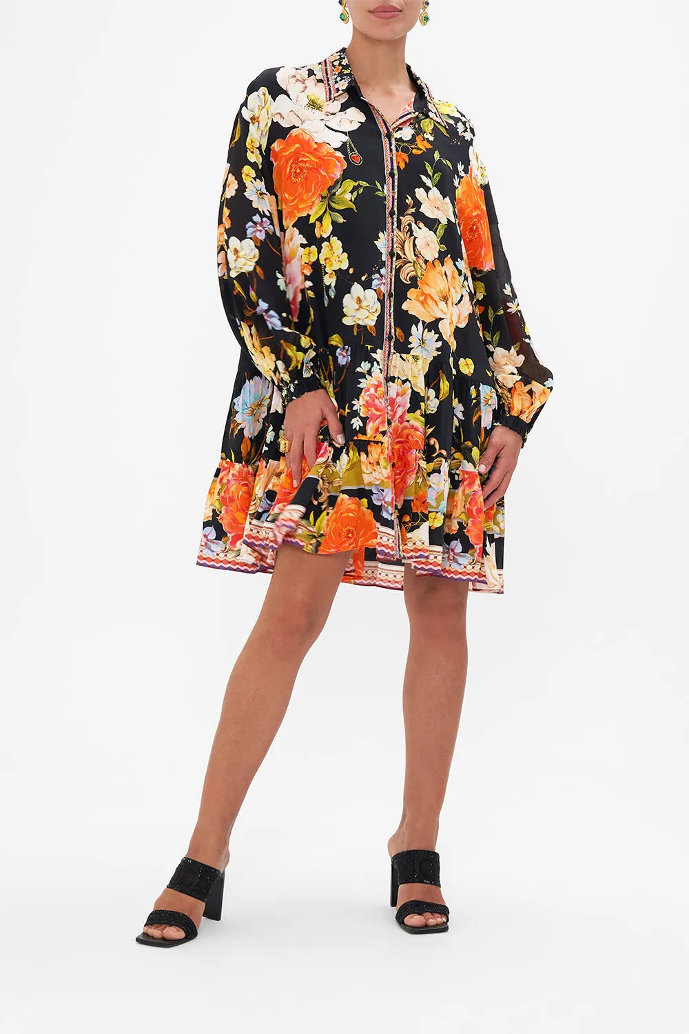 TIERED SHIRT DRESS SECRET HISTORY sold by Camilla