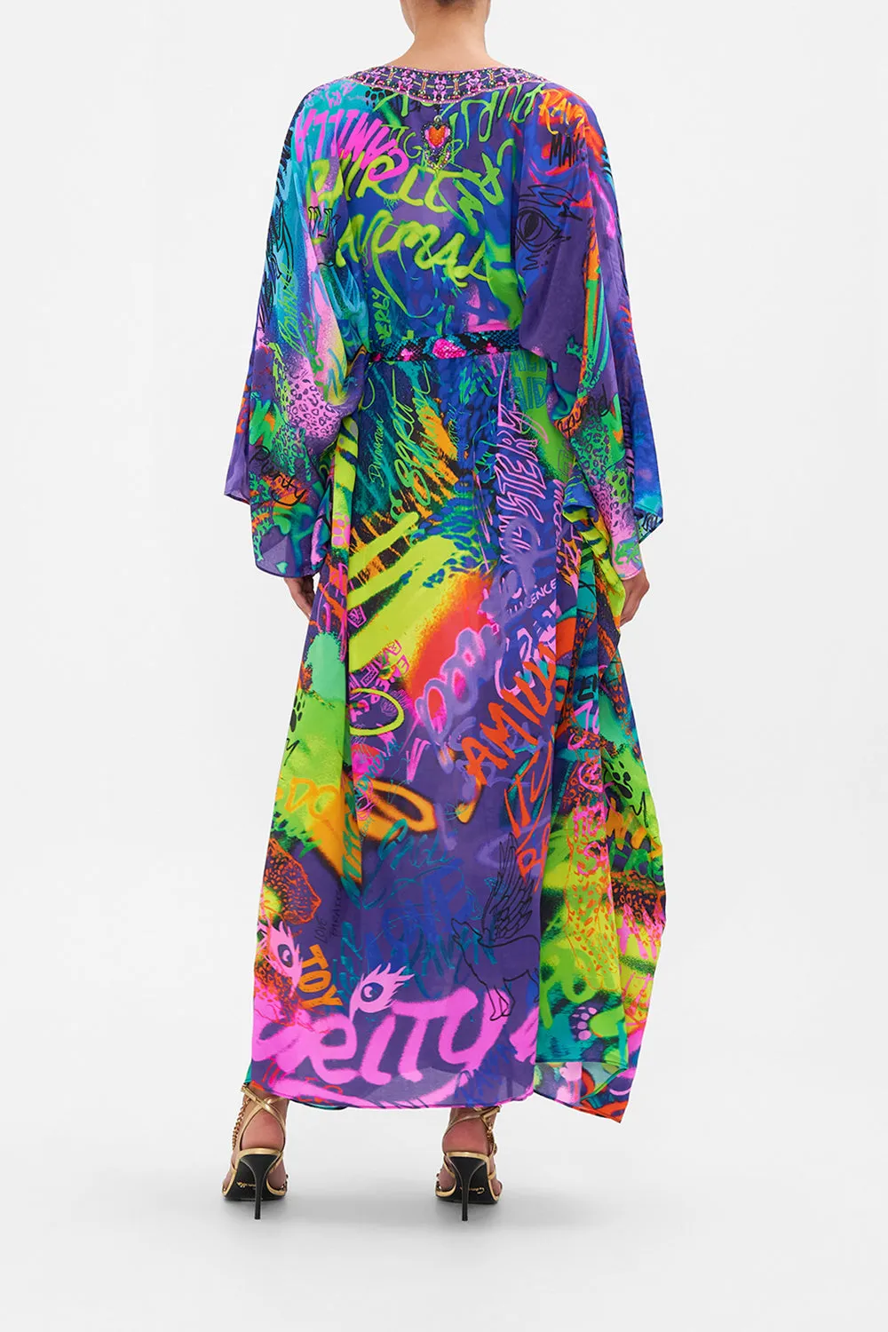 SPLIT HEM LACE UP KAFTAN MOTHER EARTHS ARMY sold by Camilla product image thumbnail 2