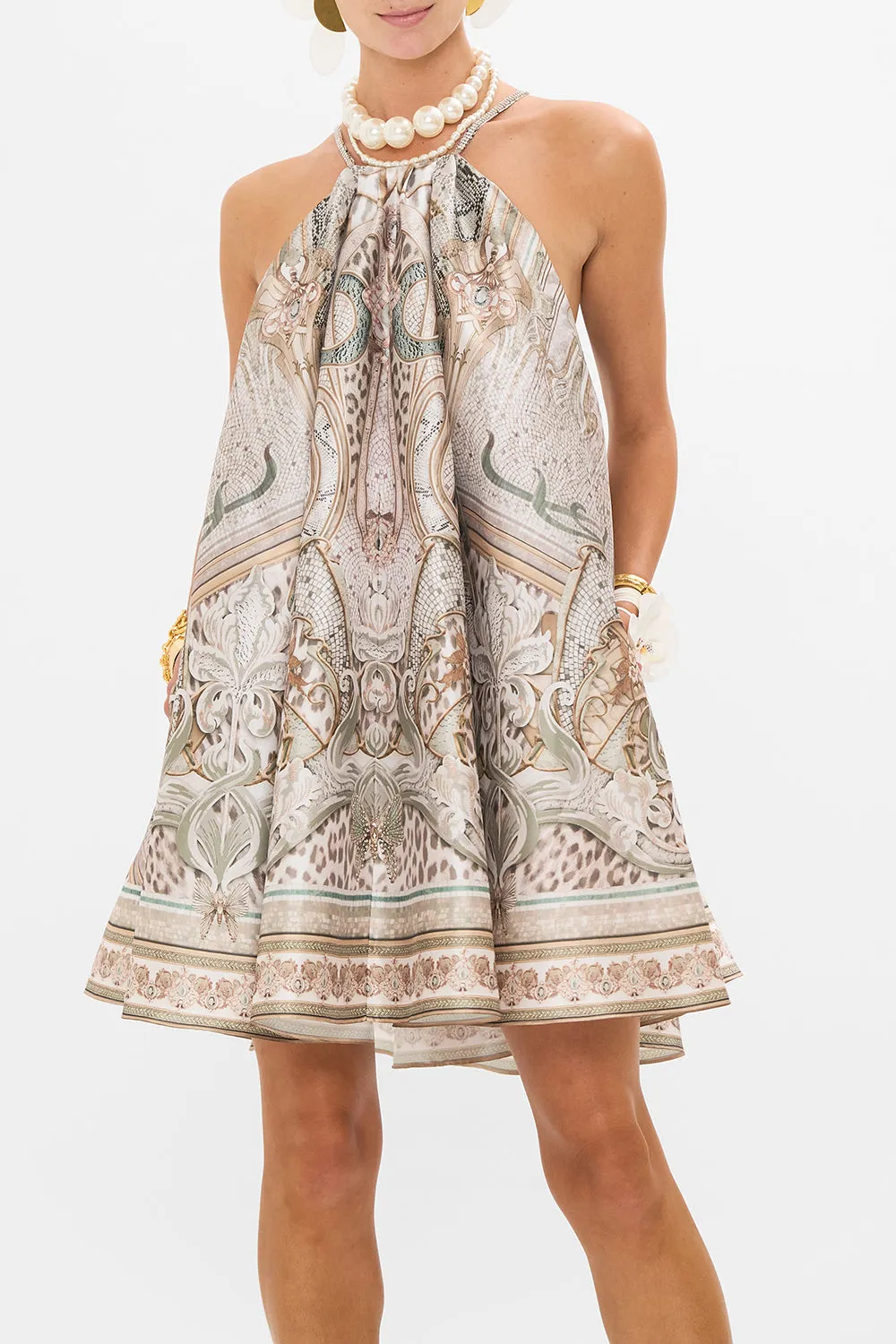 TRAPEZE MINI DRESS IVORY TOWER TALES sold by Camilla product image thumbnail 5