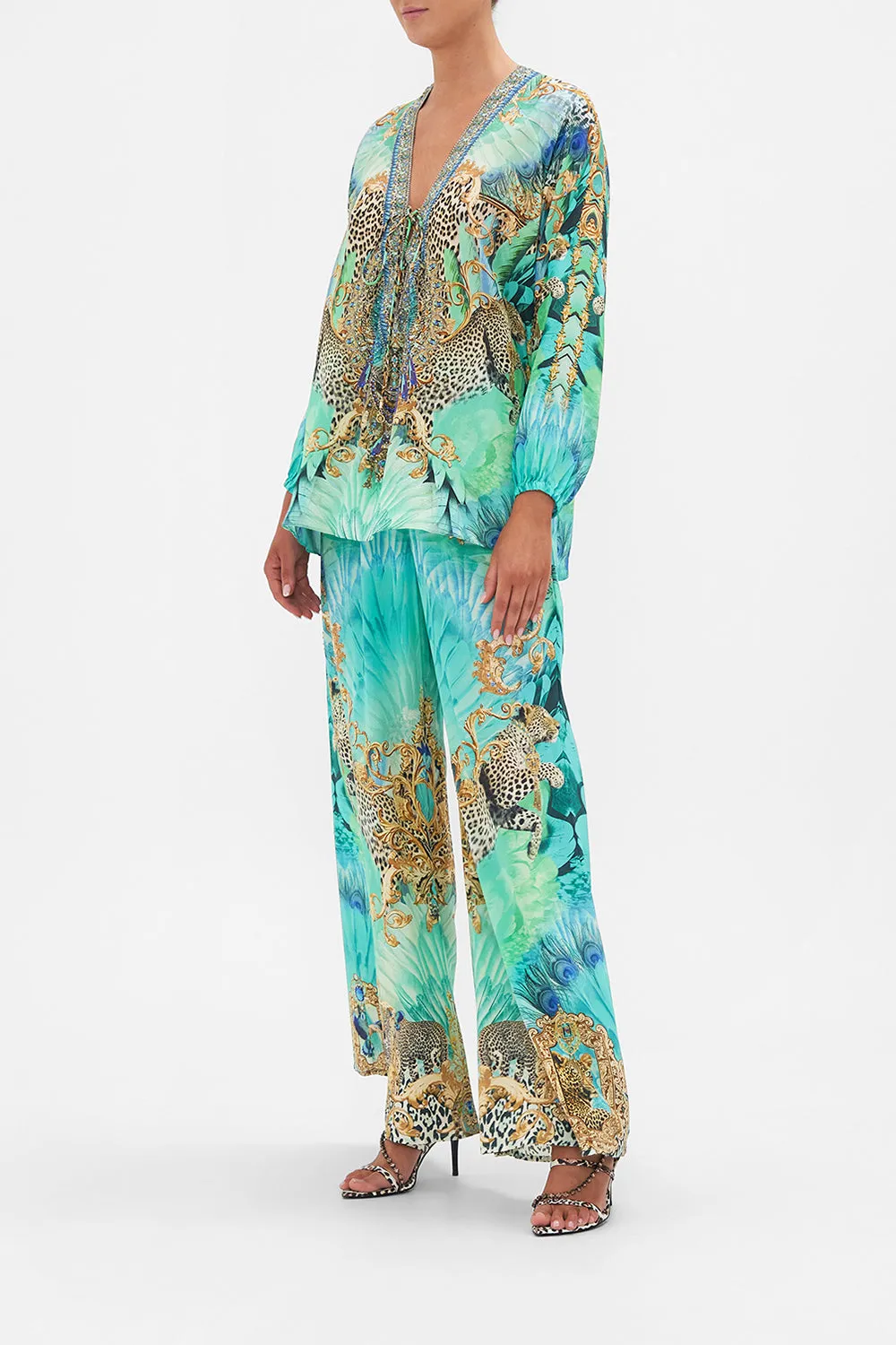 LACE UP BLOUSE LAY OF THE LAND sold by Camilla product image thumbnail 4