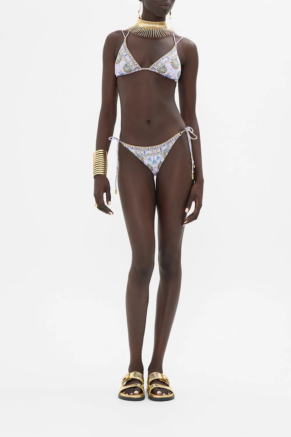MULTI STRAP TRI RING BIKINI UNDER SCARAB SKIES sold by Camilla