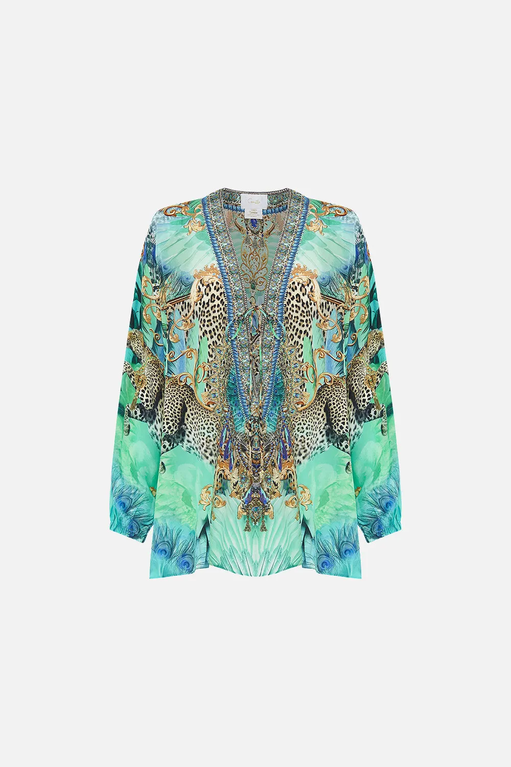 LACE UP BLOUSE LAY OF THE LAND sold by Camilla product image thumbnail 3