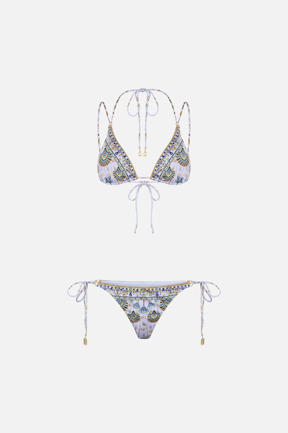 MULTI STRAP TRI RING BIKINI UNDER SCARAB SKIES sold by Camilla product image thumbnail 4