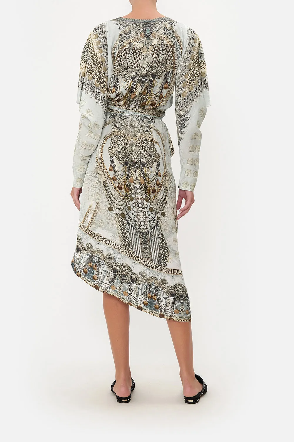 WRAP DRESS WITH DRAPED SLEEVE FREE ESPIRITU sold by Camilla product image thumbnail 3