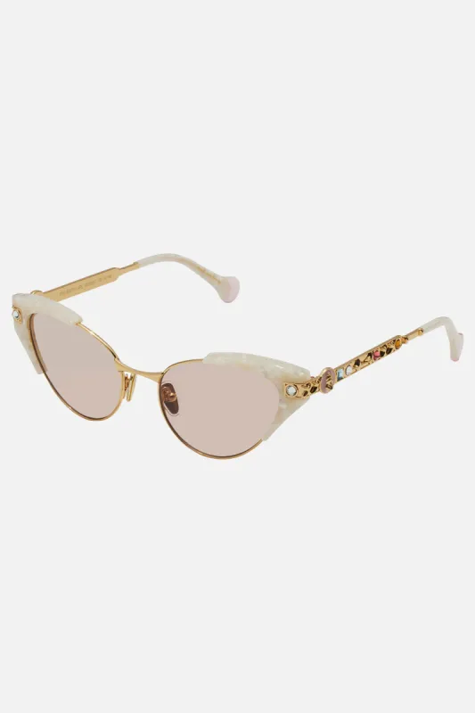 THE SUITE LIFE SUNGLASSES IVORY MARBLE sold by Camilla