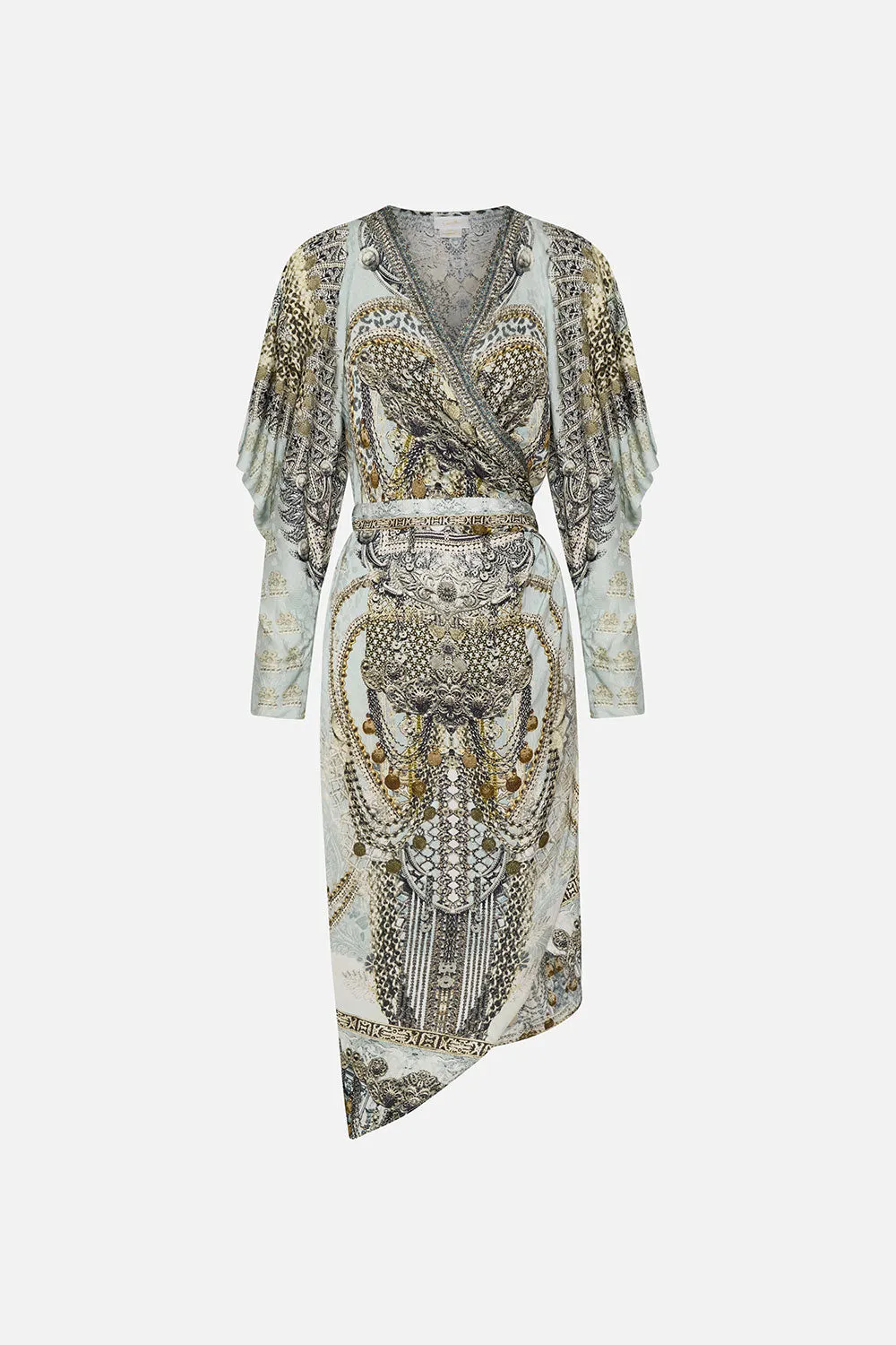 WRAP DRESS WITH DRAPED SLEEVE FREE ESPIRITU sold by Camilla product image thumbnail 4