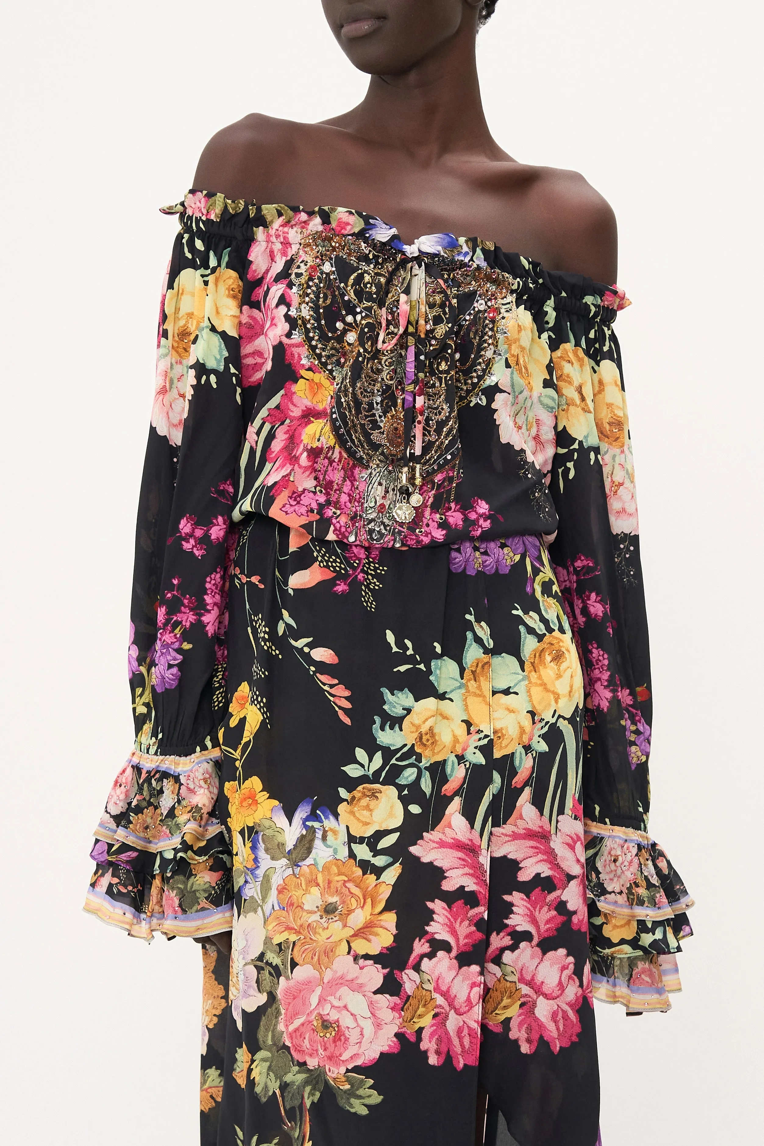 DROP SHOULDER SPLIT DRESS LIBERTINE LADY sold by Camilla product image thumbnail 5