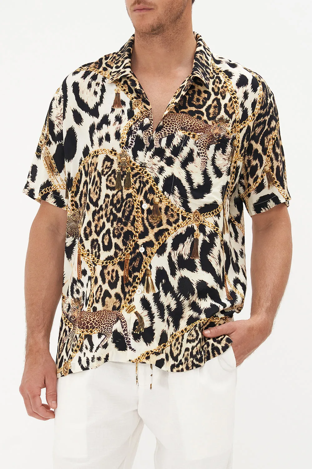 SHORT SLEEVE CAMP COLLARED SHIRT ROLE CALL sold by Camilla product image thumbnail 5