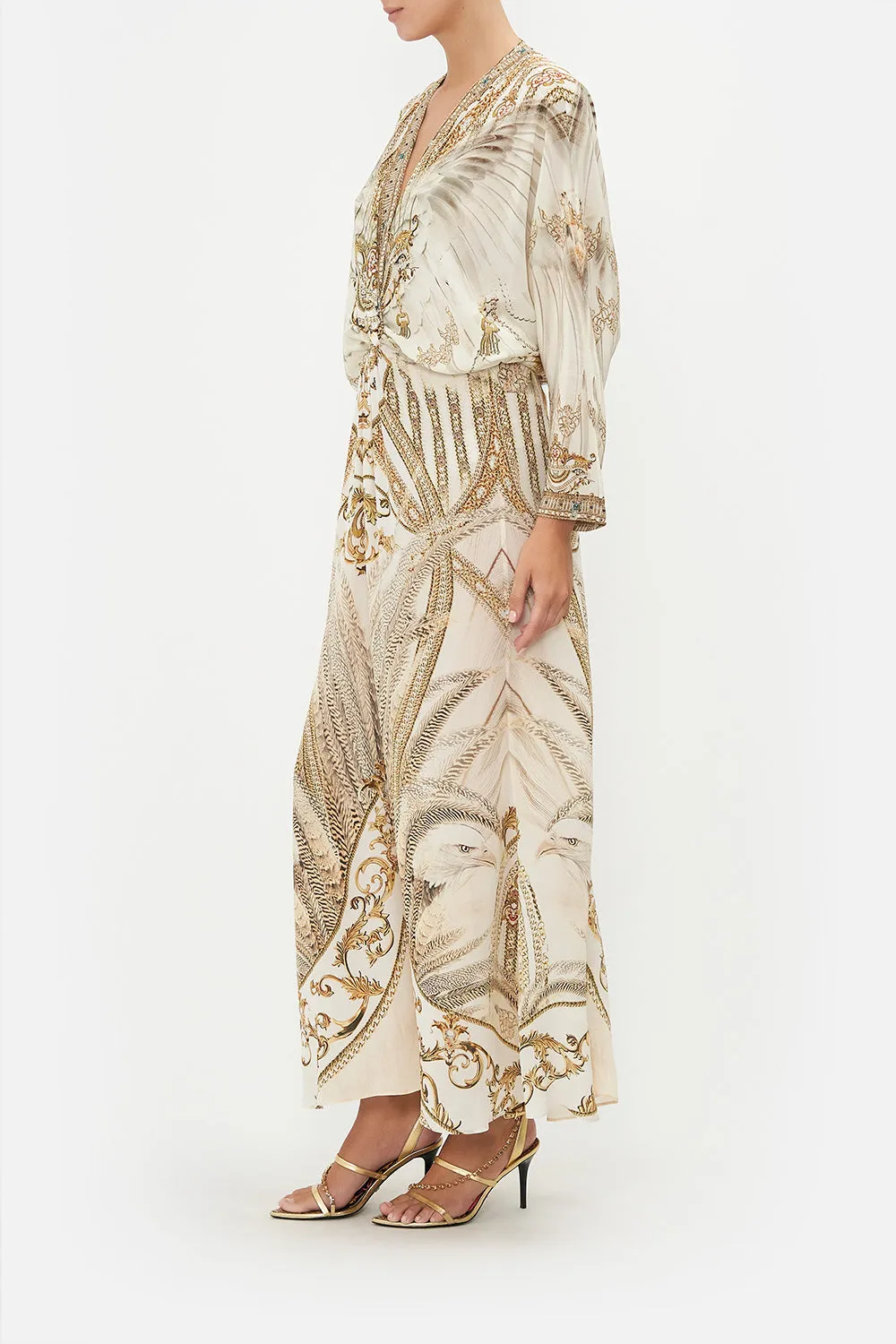 TWIST FRONT BATWING DRESS SOAR LIKE AN EAGLE sold by Camilla product image thumbnail 4