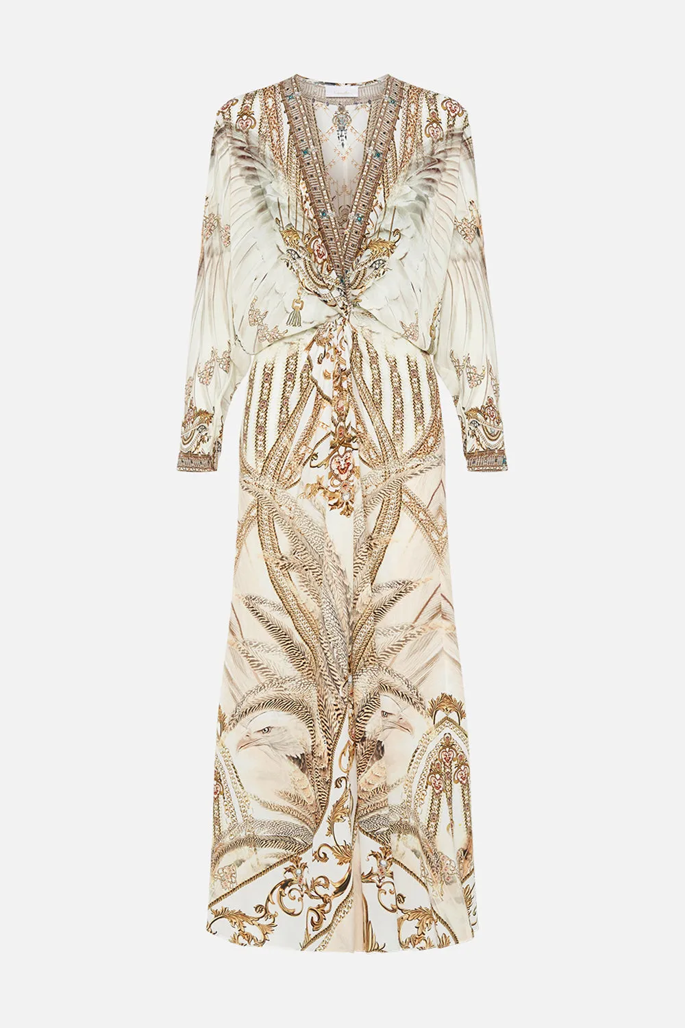 TWIST FRONT BATWING DRESS SOAR LIKE AN EAGLE sold by Camilla product image thumbnail 3