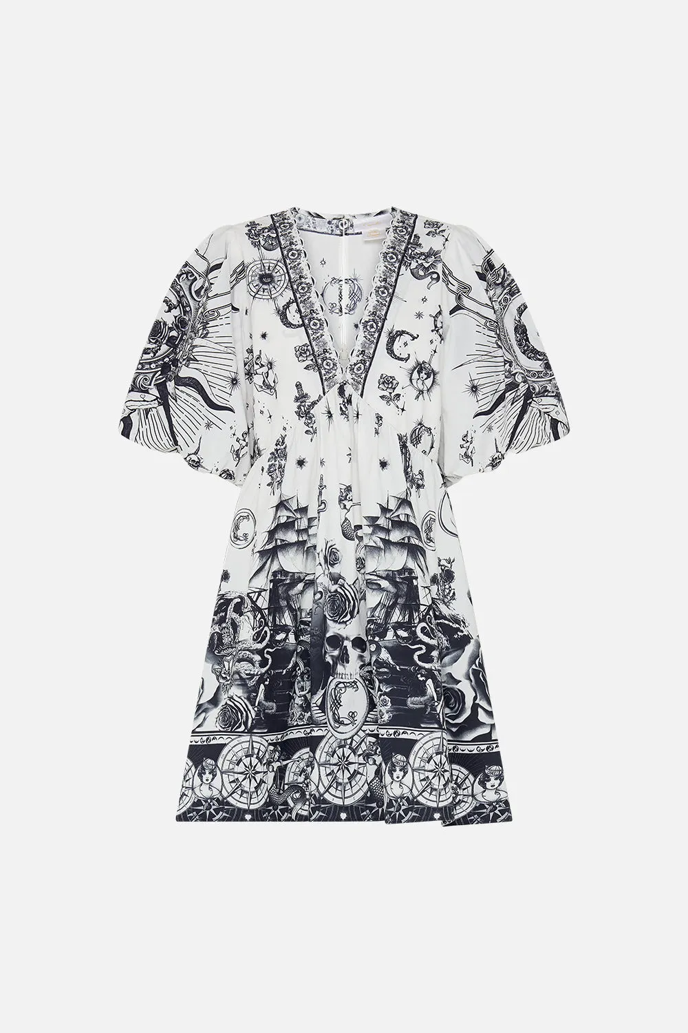 PUFF SLEEVE SHORT DRESS TALES OF TATTOO sold by Camilla product image thumbnail 3