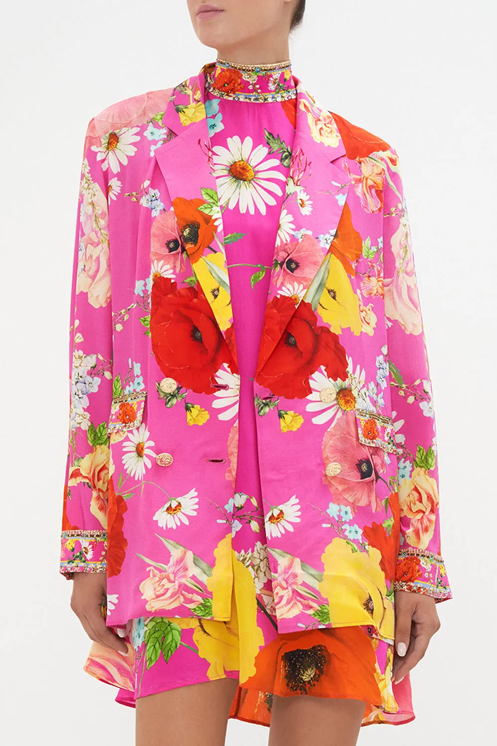 DOUBLE BREASTED SOFT JACKET RAINBOW BODY sold by Camilla product image thumbnail 5