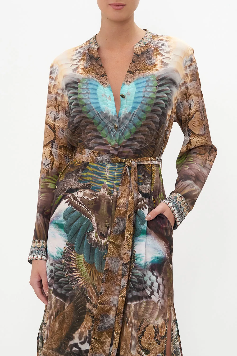 MID LENGTH SHIRT DRESS CALL OF THE FALCON sold by Camilla product image thumbnail 5