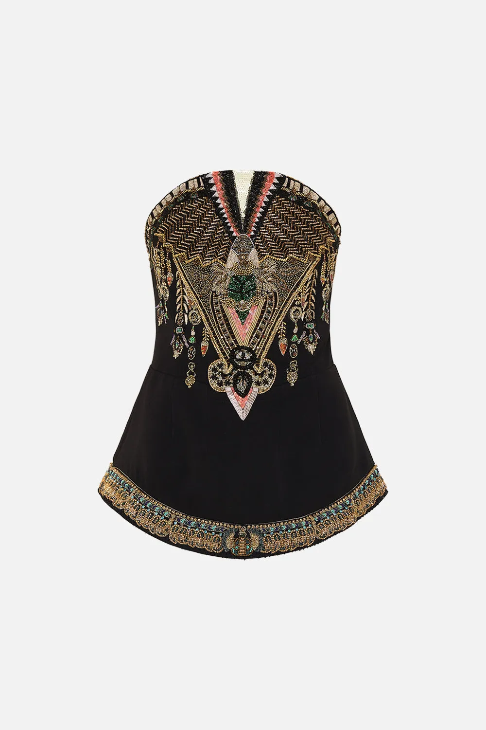 HEAVILY EMBELLISHED CURVED HEM DETAIL CORSET THEY CALLED HER NEFERTARI sold by Camilla product image thumbnail 3