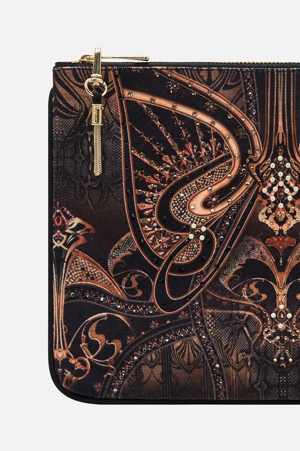 SMALL CANVAS CLUTCH NOUVEAU NOIR sold by Camilla product image thumbnail 2