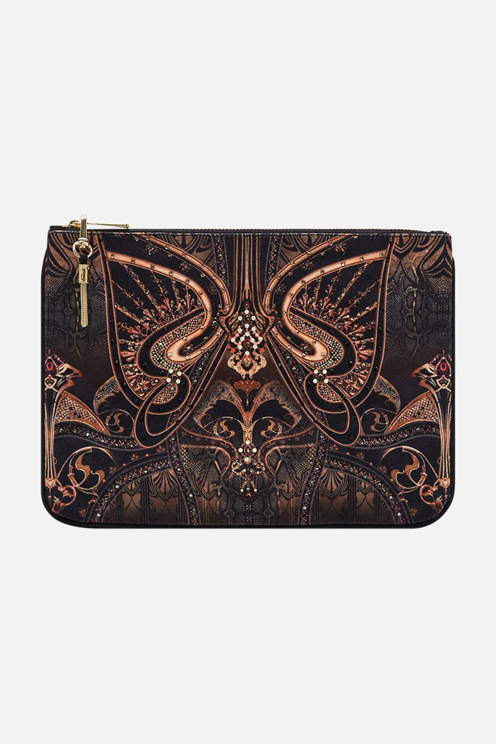 SMALL CANVAS CLUTCH NOUVEAU NOIR sold by Camilla
