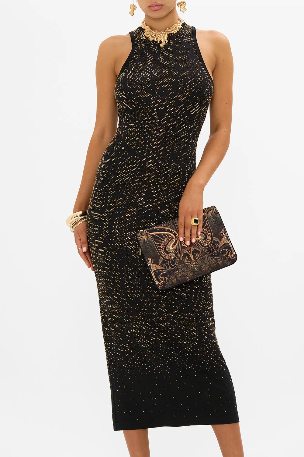 SMALL CANVAS CLUTCH NOUVEAU NOIR sold by Camilla product image thumbnail 4