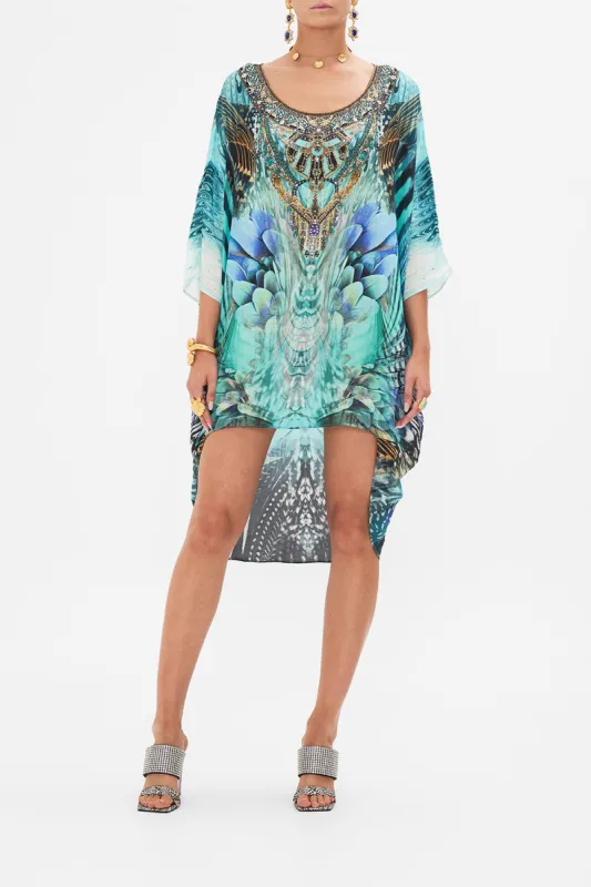 SCOOP BACK HEM DRESS AZURE ALLURE sold by Camilla