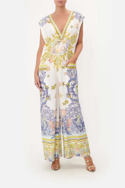V NECK JUMPSUIT WITH PATCH POCKETS STAR OF THE SEA sold by Camilla