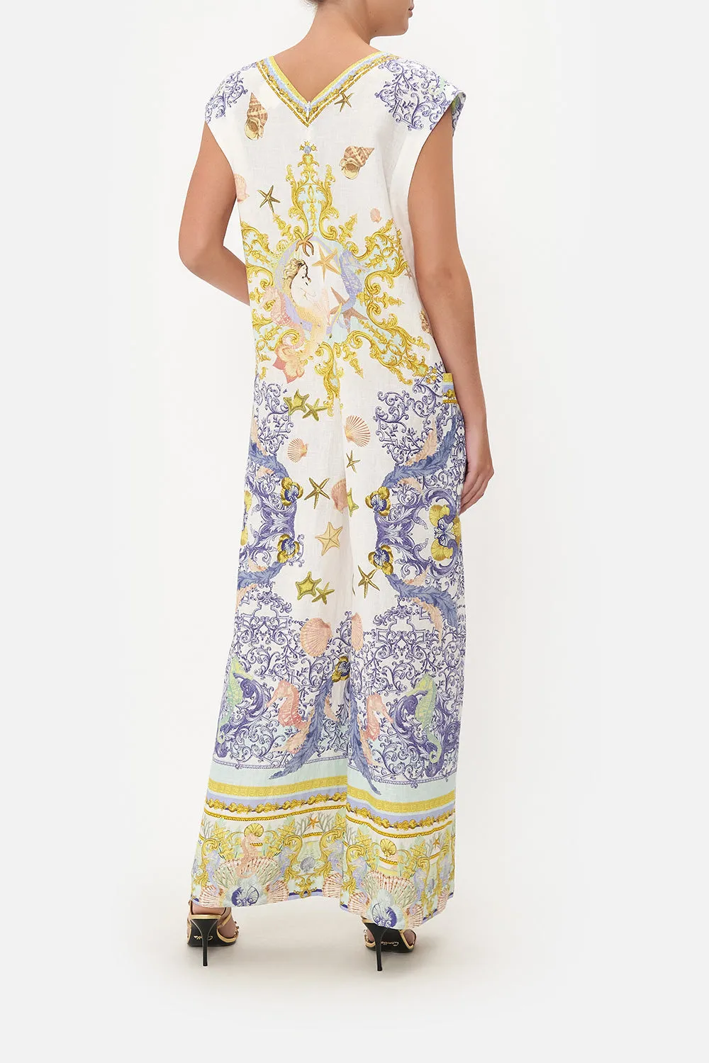 V NECK JUMPSUIT WITH PATCH POCKETS STAR OF THE SEA sold by Camilla product image thumbnail 2