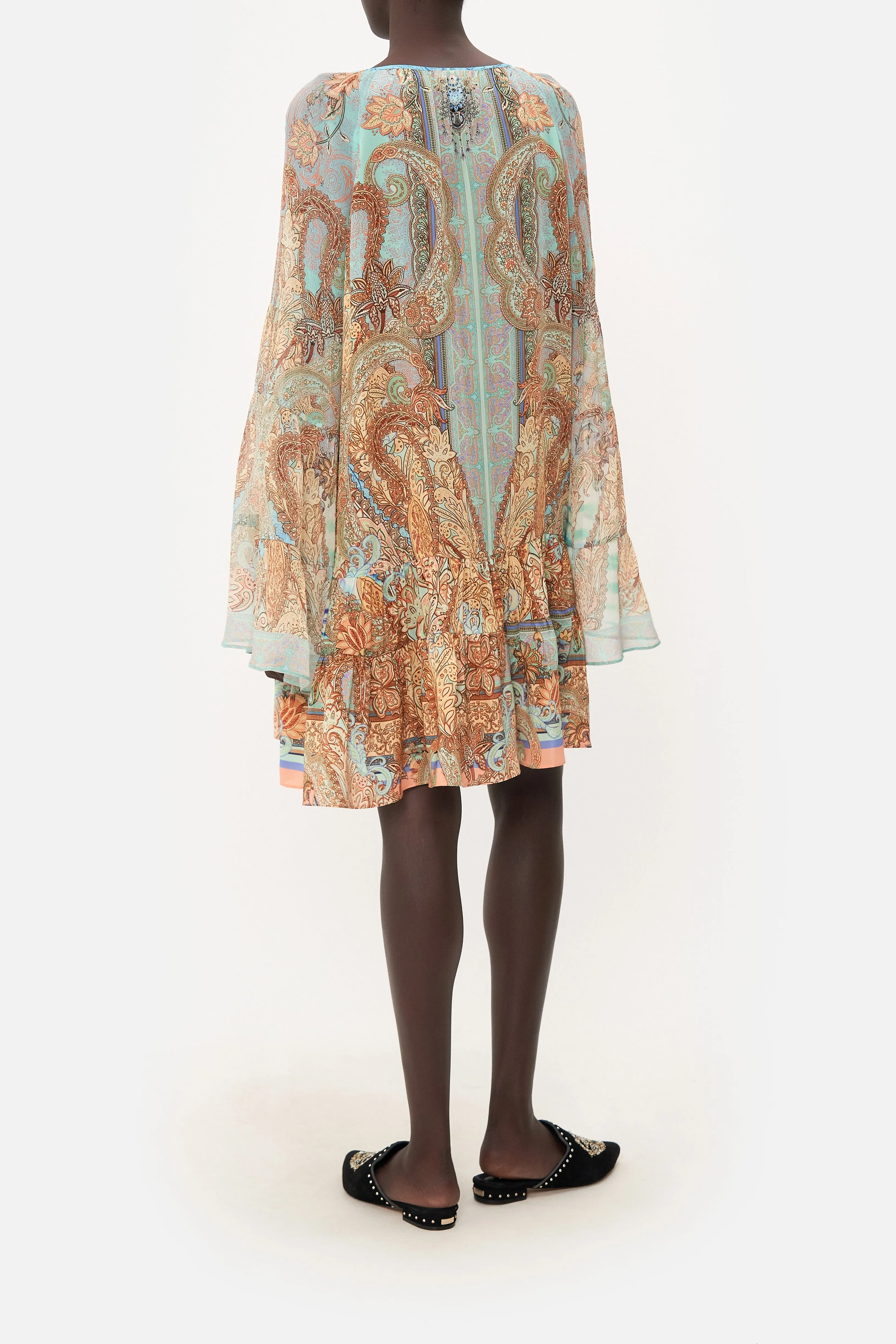 A-LINE GATHERED PANEL DRESS MAKE LOVE NOT WAR sold by Camilla product image thumbnail 2