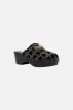 ARABELLA LEOPARD CHAIN CLOG SOLID BLACK sold by Camilla