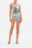 ONE SHOULDER ONE PIECE SKY CHEETAH sold by Camilla