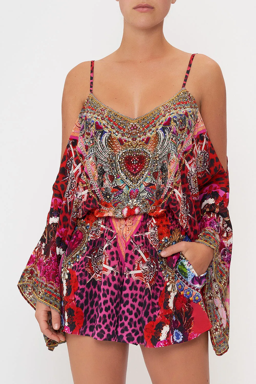 DROP SHOULDER PLAYSUIT ARTESANIA MANIA sold by Camilla product image thumbnail 5