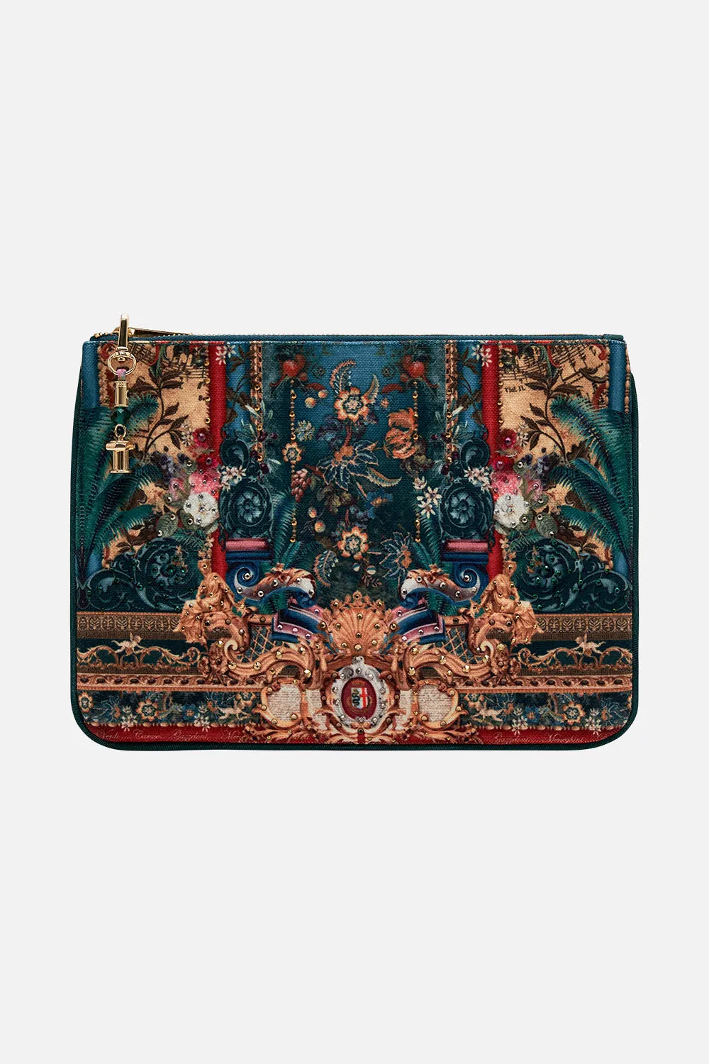 SMALL CANVAS CLUTCH VERDIS WORLD sold by Camilla
