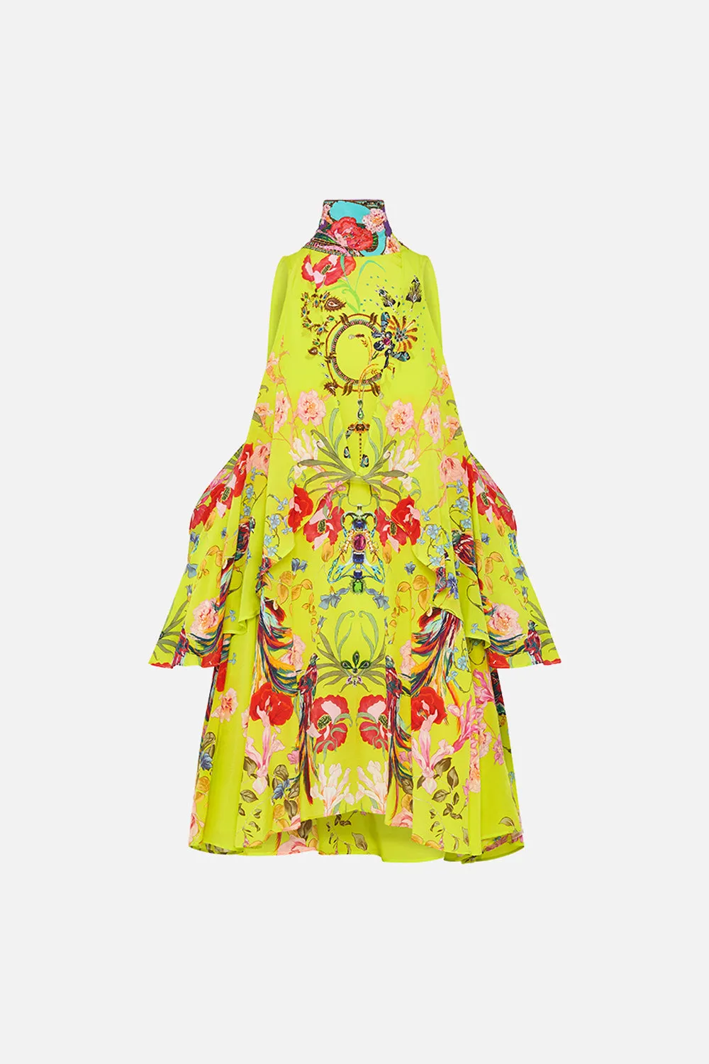 NECK TIE SHORT DRESS PEACOCK PROUD sold by Camilla product image thumbnail 3