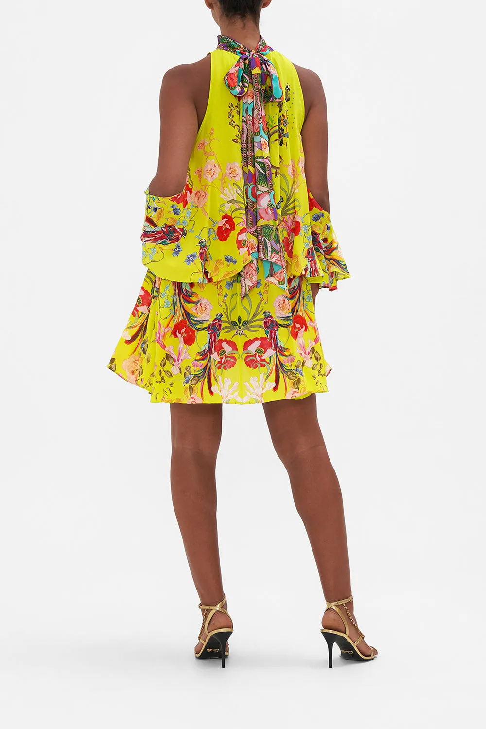 NECK TIE SHORT DRESS PEACOCK PROUD sold by Camilla product image thumbnail 2