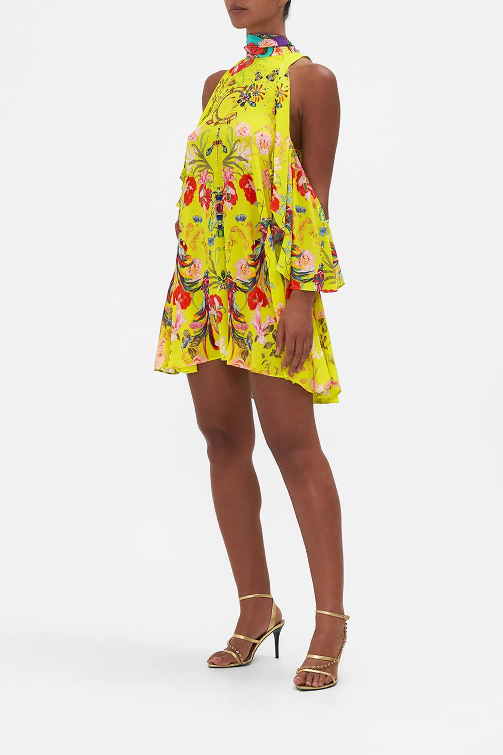 NECK TIE SHORT DRESS PEACOCK PROUD sold by Camilla product image thumbnail 4