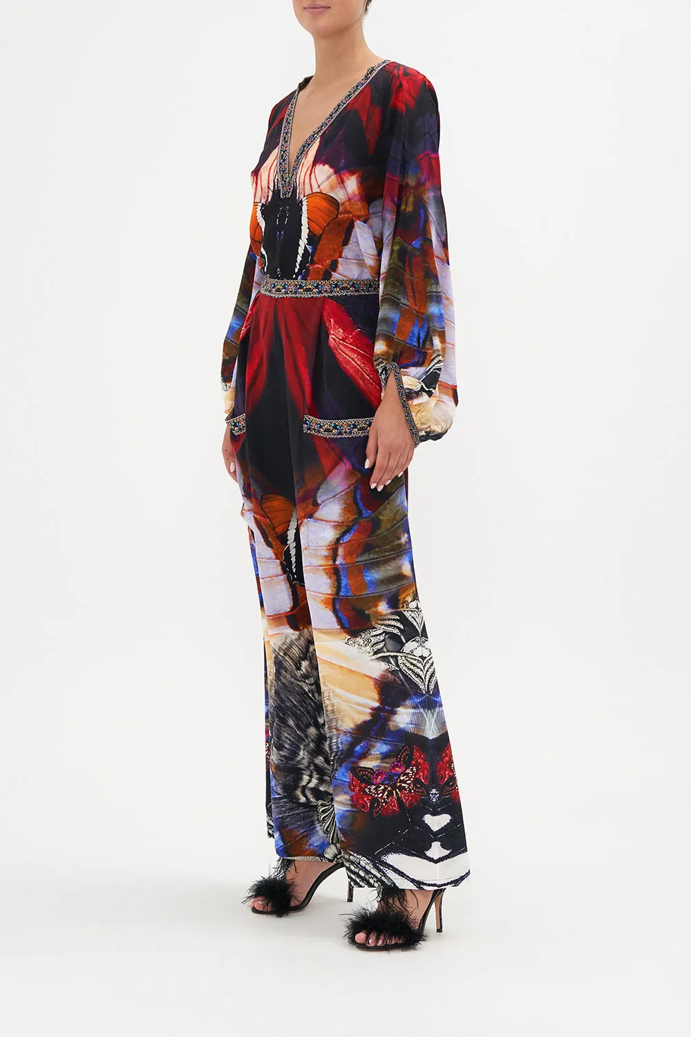 WIDE LEG TROUSER WITH FRONT POCKETS WINGS OF MARIPOSA sold by Camilla product image thumbnail 4