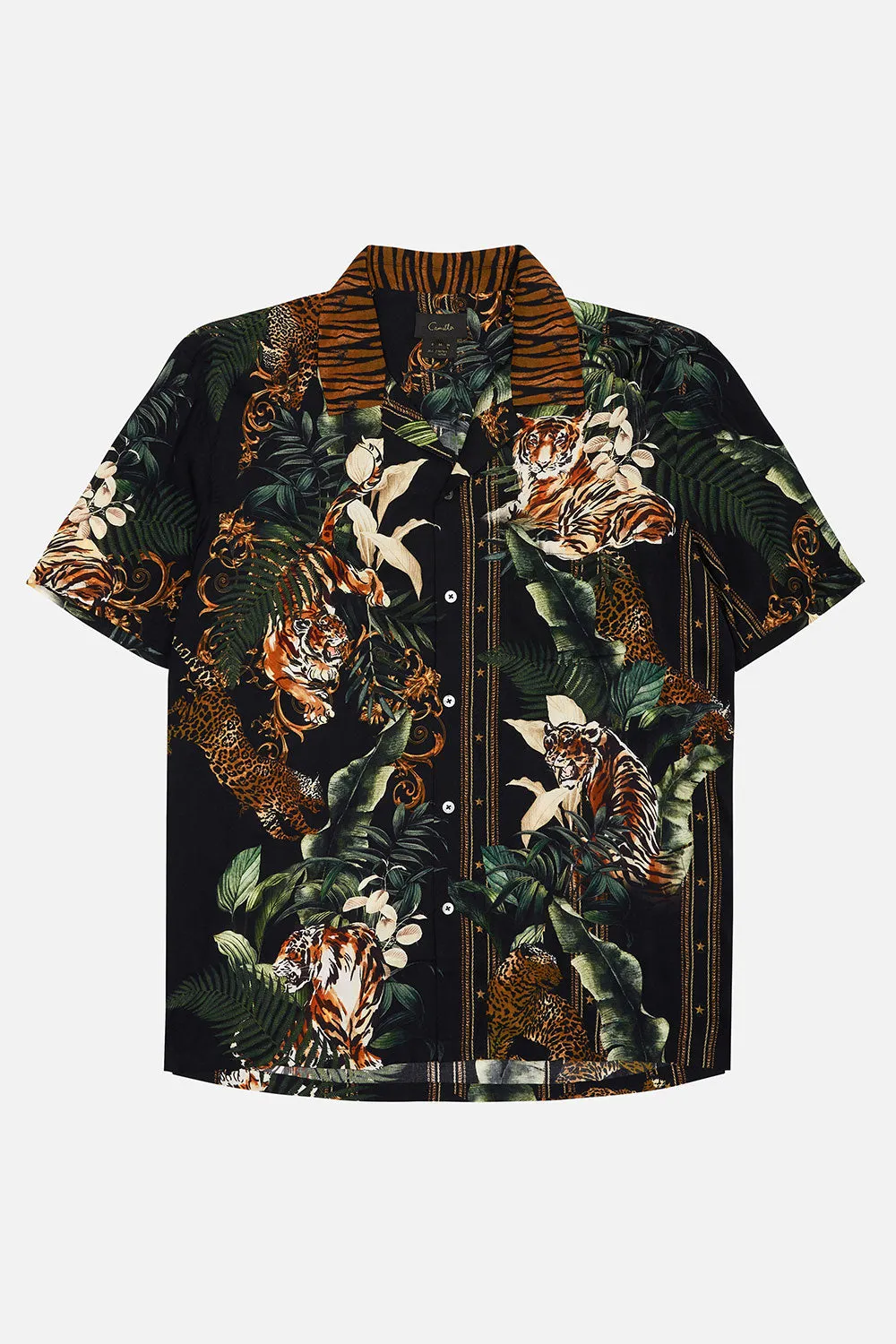 SHORT SLEEVE CAMP COLLARED SHIRT EASY TIGER sold by Camilla product image thumbnail 3