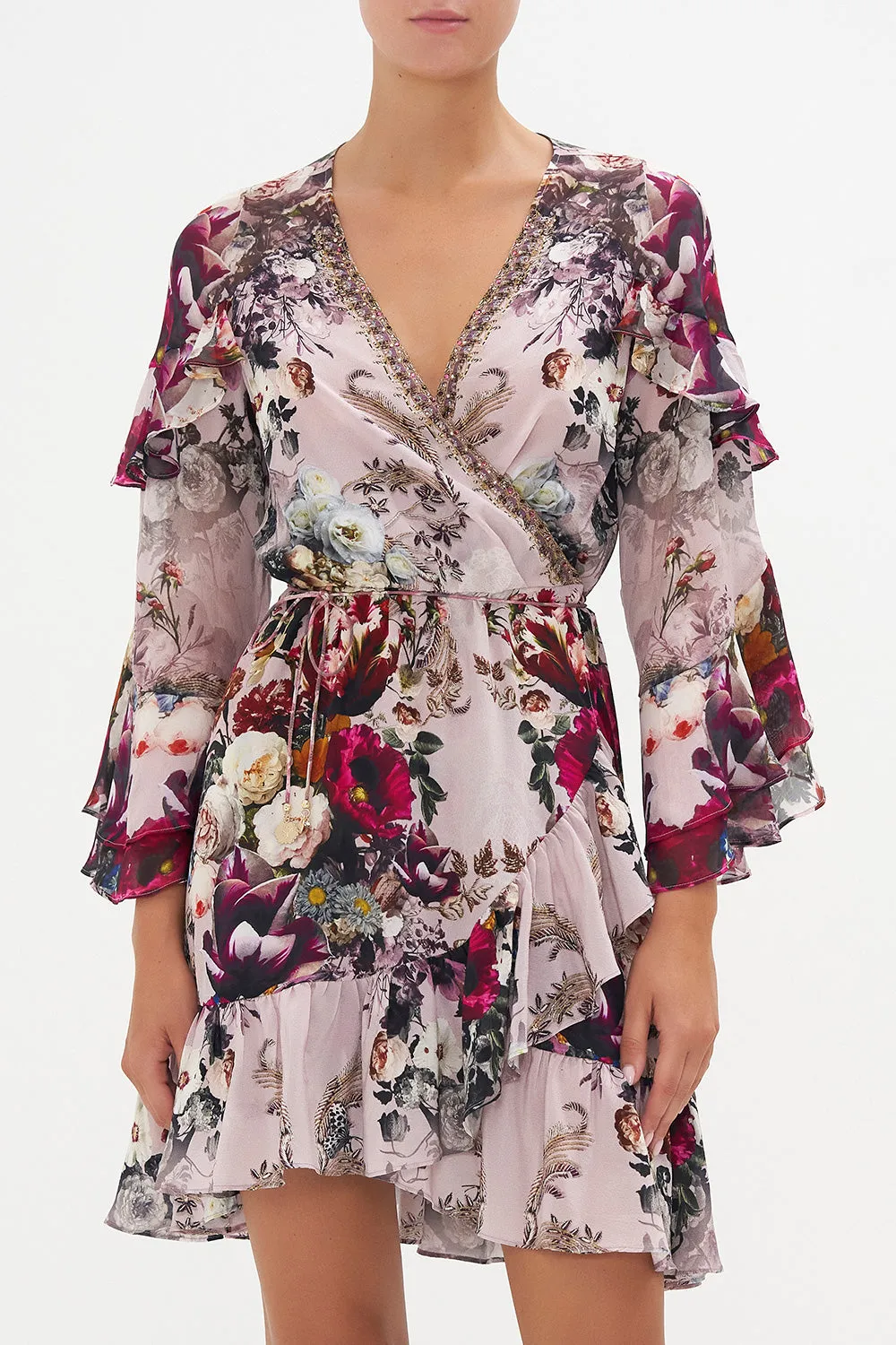 SHORT WRAP DRESS WITH RUFFLES GYPSY ROSE sold by Camilla product image thumbnail 5
