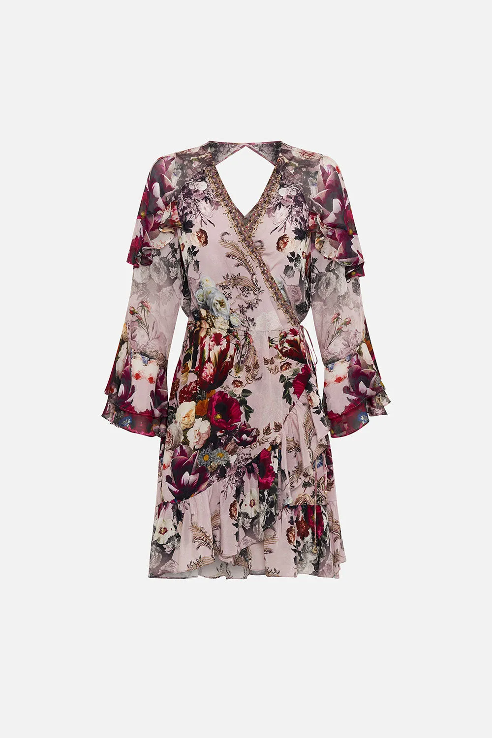 SHORT WRAP DRESS WITH RUFFLES GYPSY ROSE sold by Camilla product image thumbnail 3