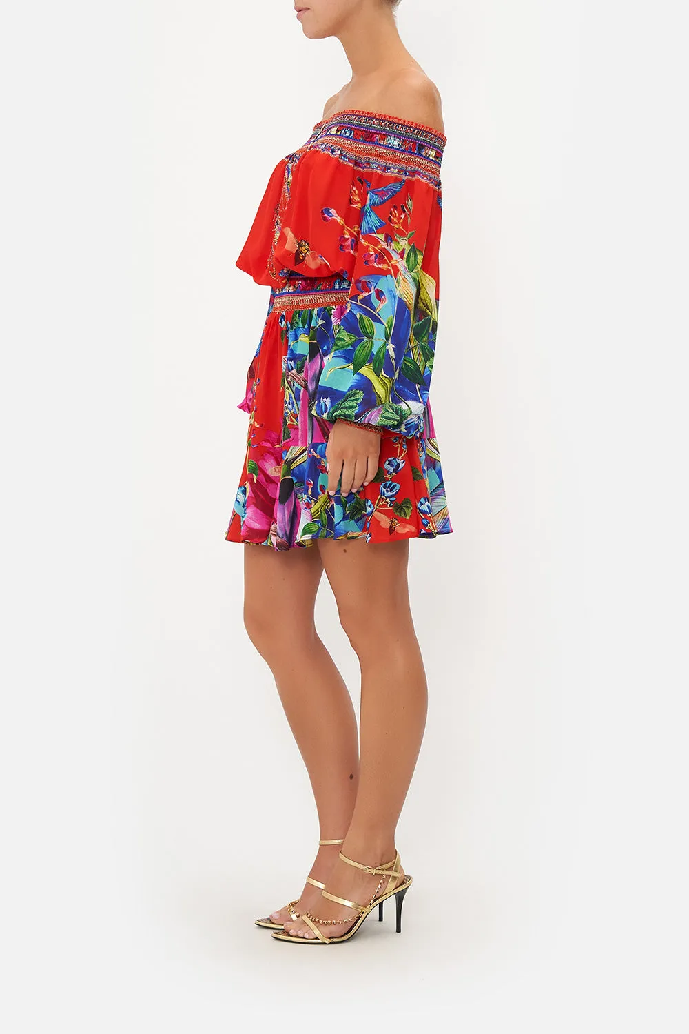 OFF SHOULDER SHORT DRESS BIRDS OF A FEATHER sold by Camilla product image thumbnail 3