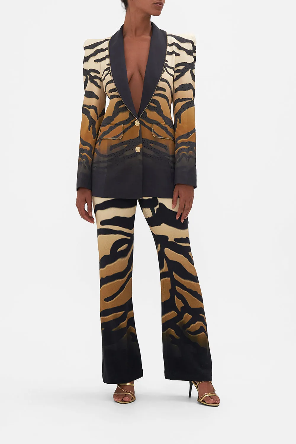 PEAKED SHOULDER BLAZER TAME MY TIGER sold by Camilla