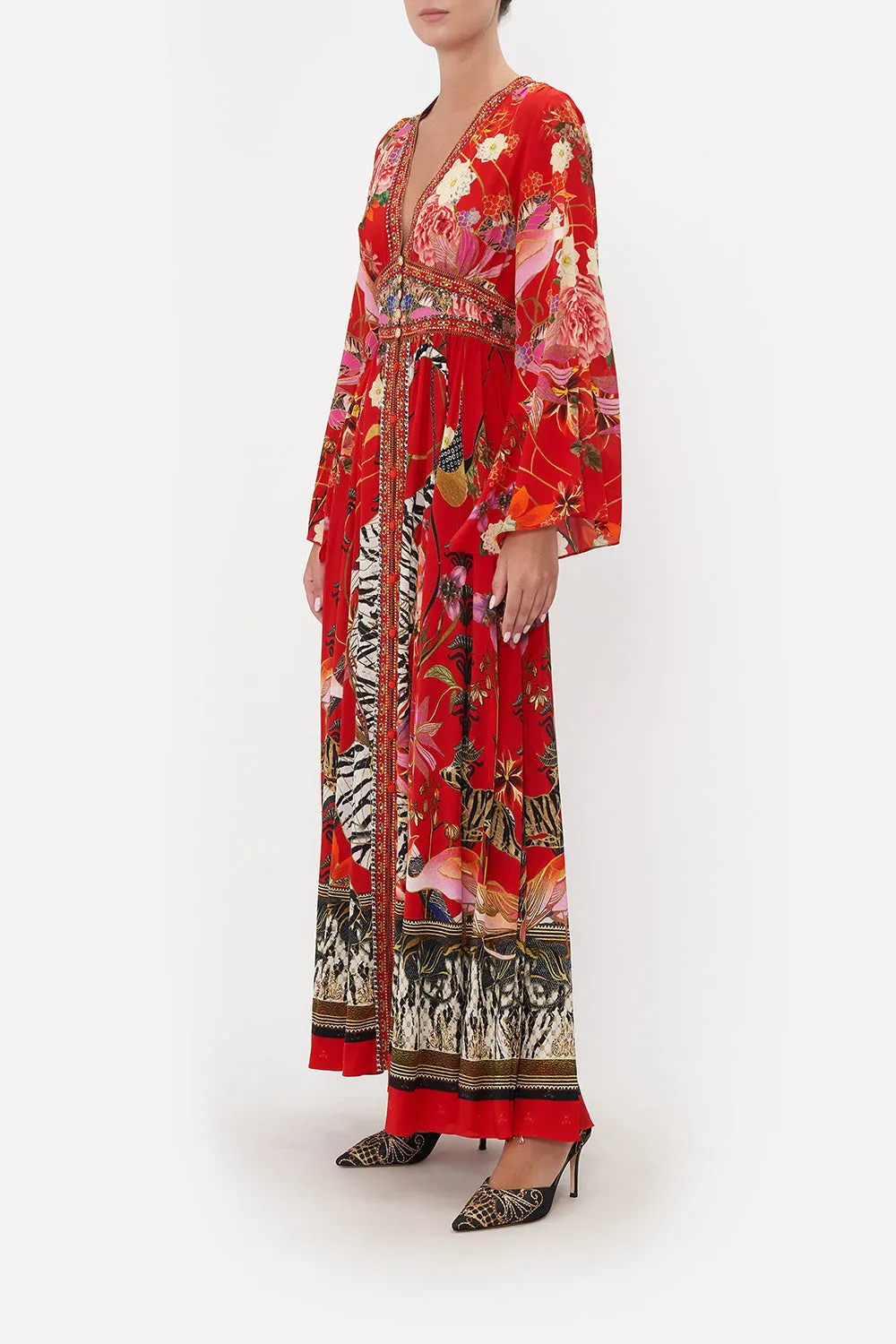 KIMONO SLEEVE DRESS WITH SHIRRING DETAIL THE LEGEND OF ZIBA sold by Camilla product image thumbnail 4