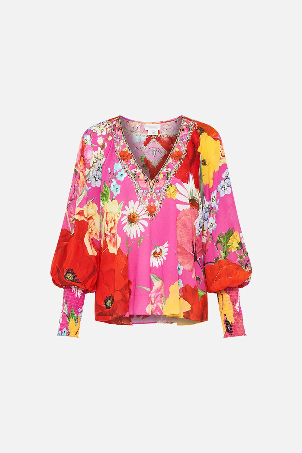 SHIRRED CUFF BLOUSE RAINBOW BODY sold by Camilla product image thumbnail 3