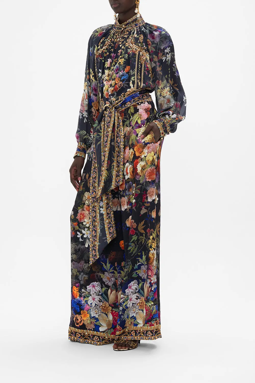 SCARF BELT WIDE LEG PANT PLAY YOUR CARDS RIGHT sold by Camilla product image thumbnail 4